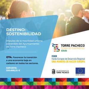 Torre Pacheco monitorizará los aforos y mediará la calidad medioambiental para impulsar su plan de movilidad urbana